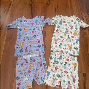 Kids Pajamas Set - Purple and White